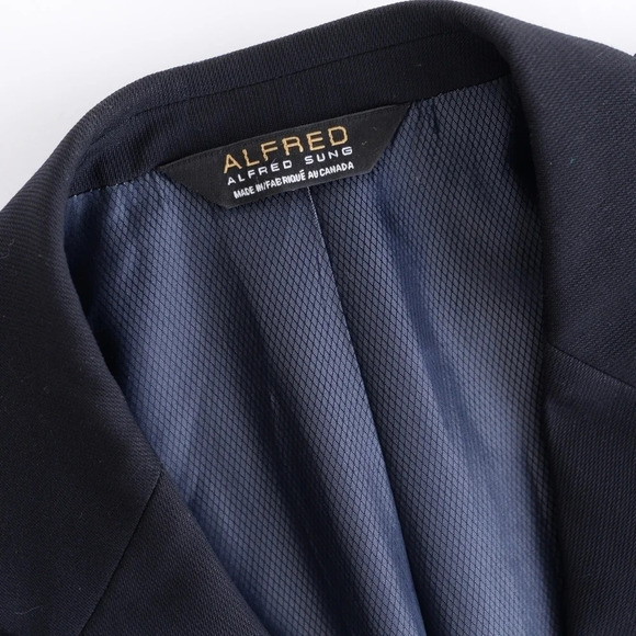 Moores  Alfred Sung 3 Button Black Blazer - Size 42R - Picture 9 of 16